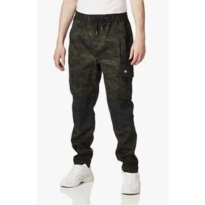 Cat Caterpillar Men Night Camo Utility Work Cargo Pants Men 48X32 Tapered